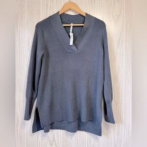 Soma RECYCLED YARN LUREX SWEATER OBSIDIAN GRAY Size M NWT